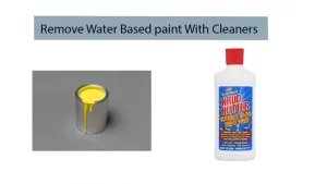 Remove Water Based paint With Cleaners