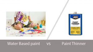 Remove Water Based paint With Paint Thinner: