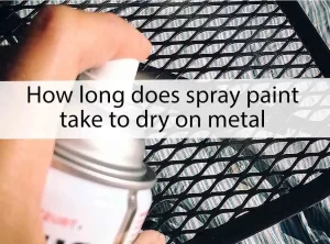 How long does spray paint take to dry on metal