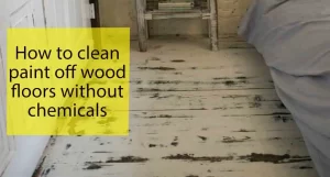 How to clean paint off wood floors without chemicals