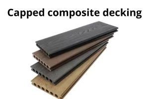 Capped composite decking