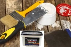 Minwax High-Performance wood filler is a stainable, paintable, sandable,