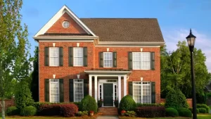 2. Consider the overall look you're going for red brick house
