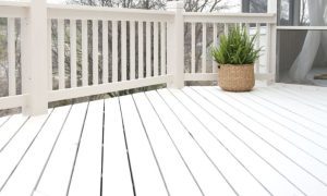 A whitewash deck