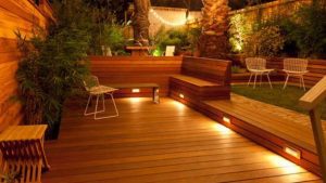Add some lighting wood deck