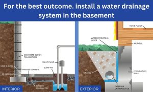 For the best outcome. install a water drainage system in the basement