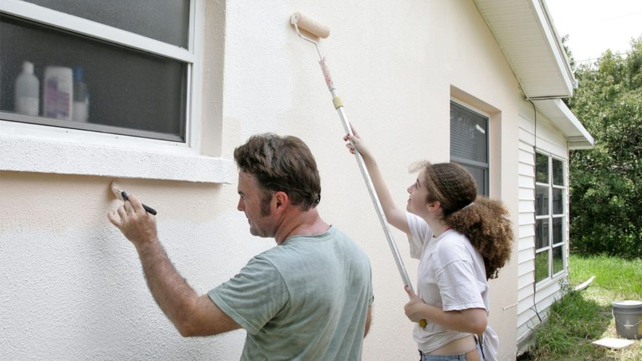 How To Paint A Stucco House With A Roller Secret Tips
