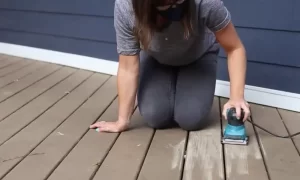 How do you Remove Peeling Paint from the Deck by Sanding