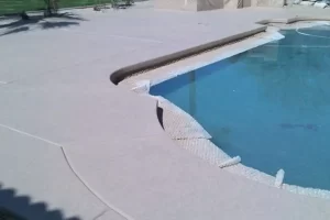 cool gray pool deck