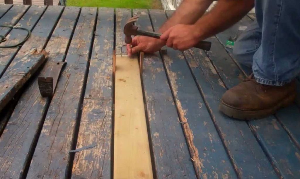 Cut replacement decking boards