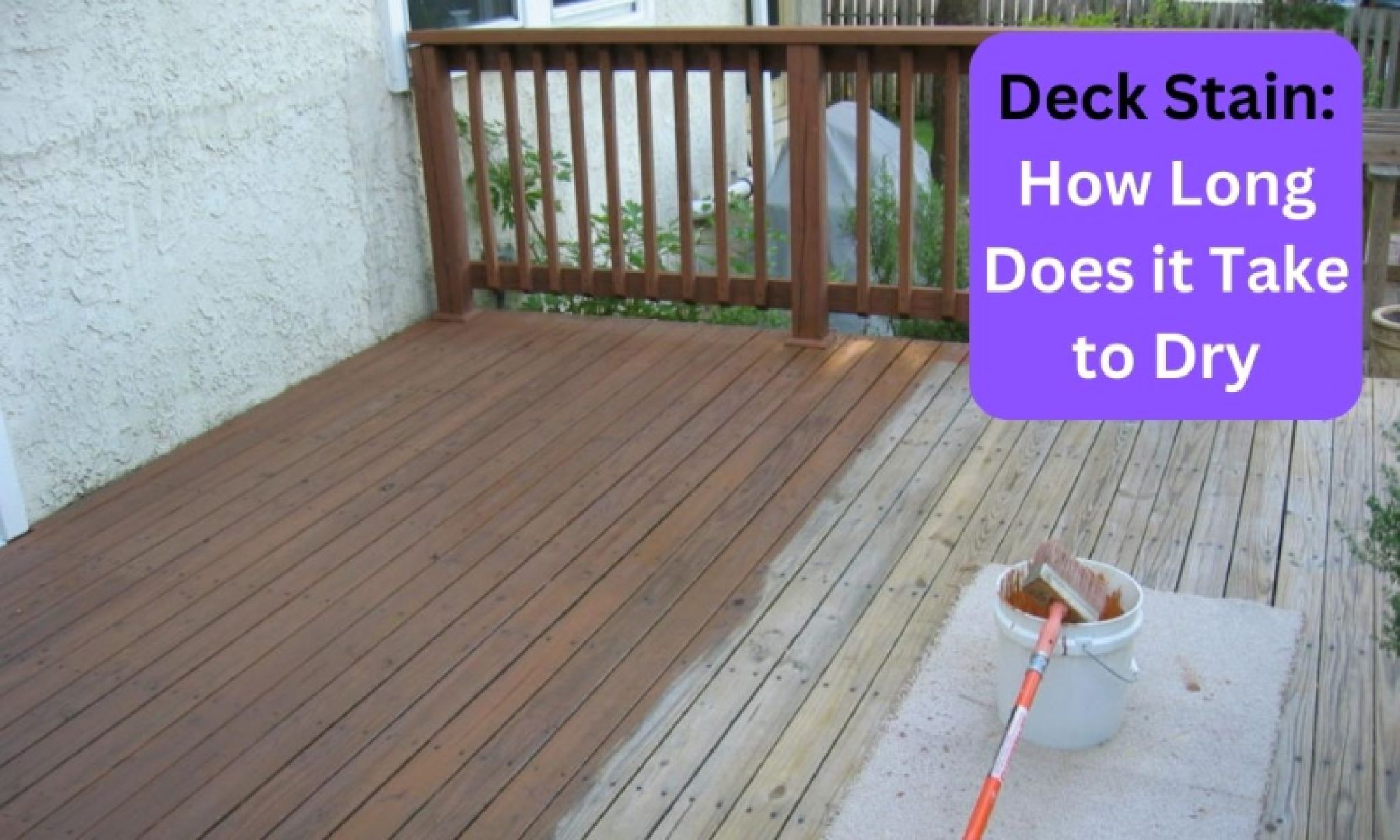 How Long Does Decking Stain Take to Dry?