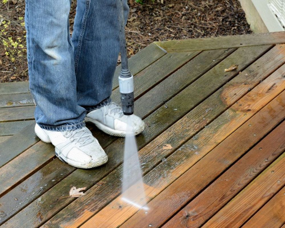 Use a power washer