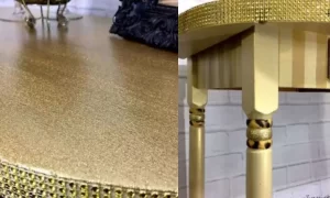 What are the Basic Techniques for Making Glitter Paint for Furniture?
