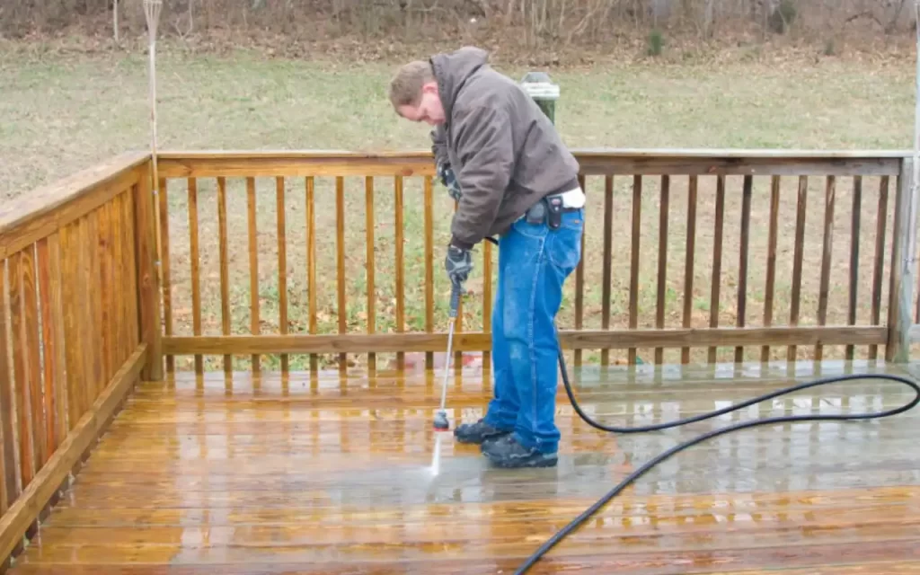 Removing deck paint with Pressure Washer