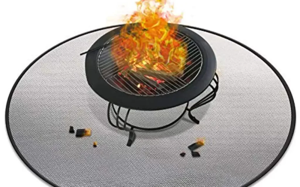 Use a fireproof mat for solo stove