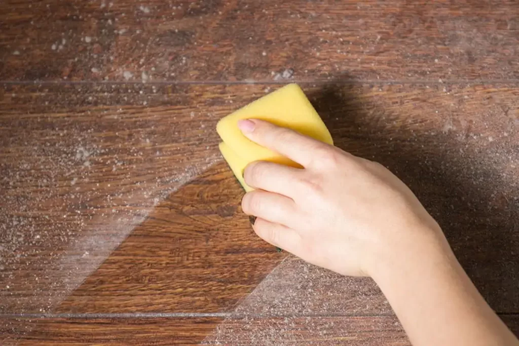 1. Applying polyurethane over a dirty or dusty surface
